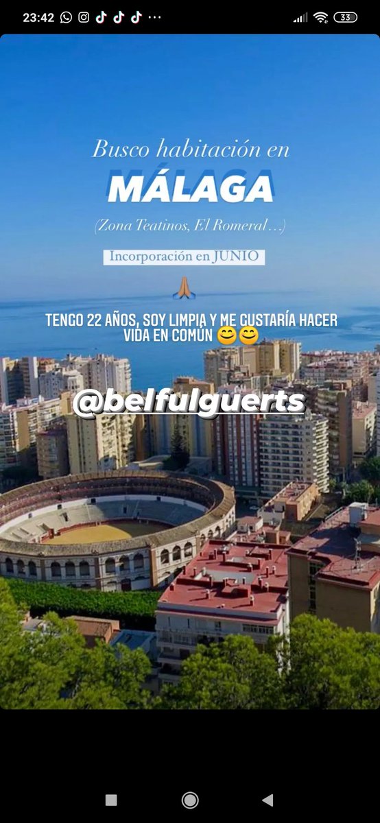belfulguerts's tweet photo. #pisoscotilleoUMA Hola! Soy Belén, tengo 22 años y busco habitación libre para junio. Soy muy limpia y me gustaría hacer vida en común! Busco por la zona de teatinos, el romeral https://t.co/D66lMq6UC6