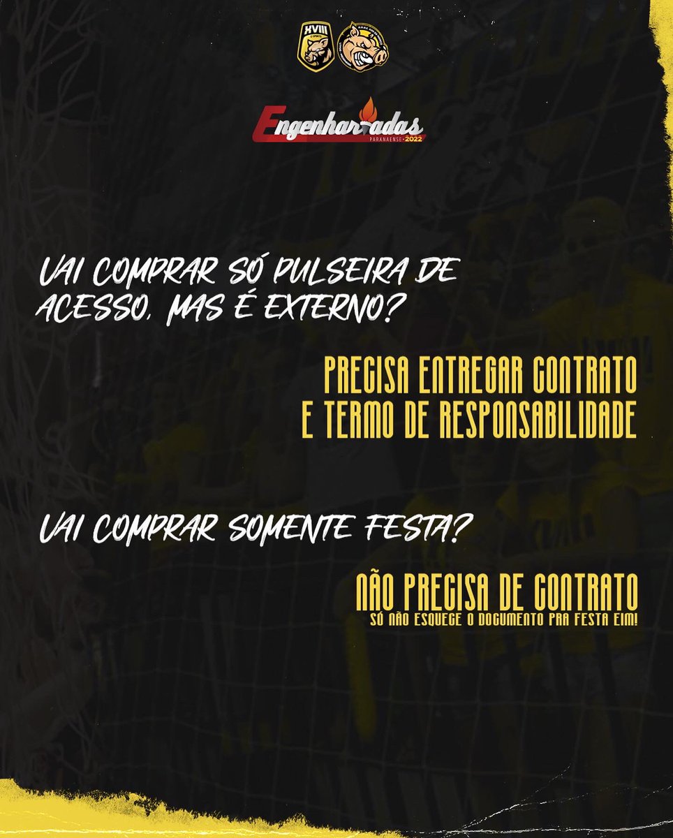 XVIIIdeMarco's tweet photo. 🚨 ATENÇÃO 🚨 

Ainda tá em dúvida com a entrega de contratos para o #EP2K22 ??? 🤔🤔🤔

Então ARRASTAAA e esclareça suas dúvidas que o próximo lote de vendas está CHEGANDOOOO
 🔈🔈🔈

E lembre-se CHIQUEIRO se você não for, SÓ VOCÊ NÃO VAI !!! 🤪🤪🤪 https://t.co/yiJqvyxzKc