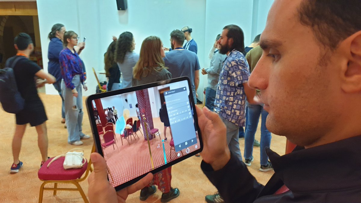 jtelss's tweet photo. eXtended Reality for Technology-Enhanced Learning at the late night hardware jam of #JTELSS22 by @klamma @MikhailFominykh, and E. Prasolova-Førland https://t.co/dZzcVDqzzT