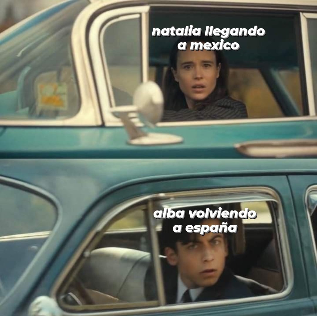 saludandose desde la ventana de los aviones