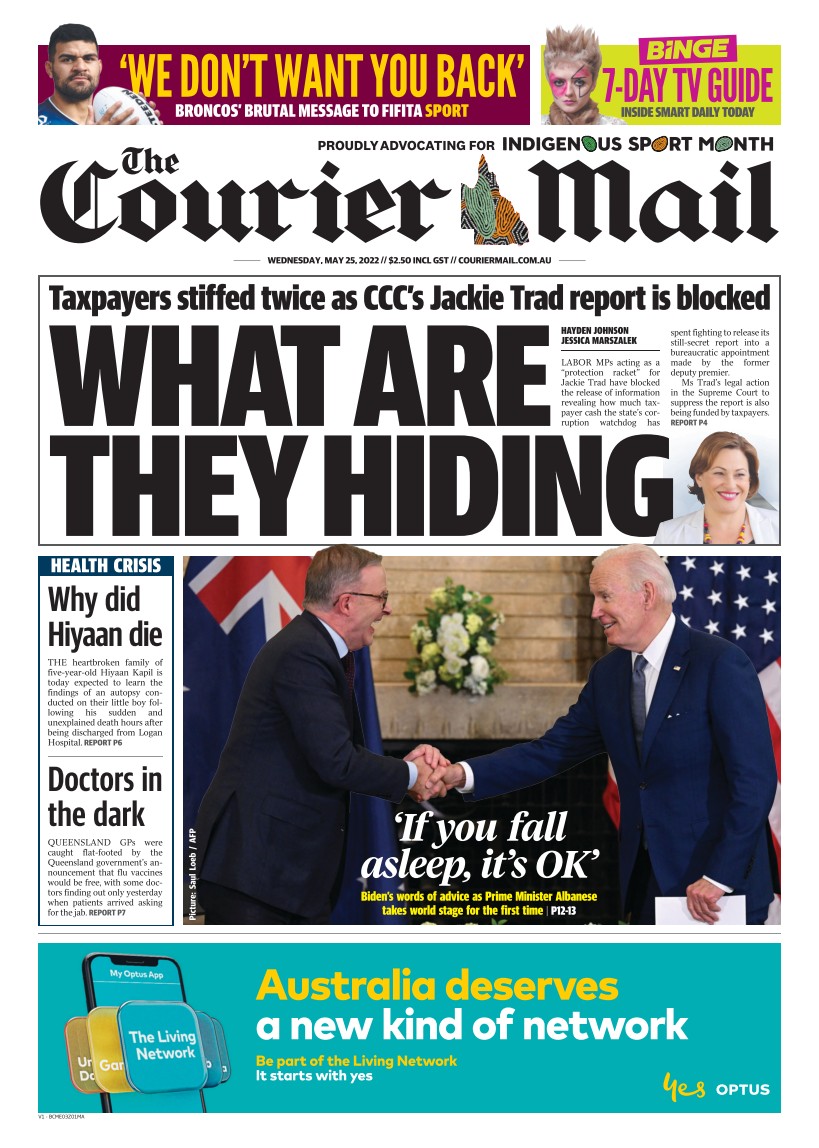 🇦🇺 What Are They Hiding

▫Taxpayers stiffed twice as CCC's Jackie Trad report is blocked
▫@haydenjohnson94 <a href="/JessMarie_News/">Jessica Marszalek</a> 🇦🇺 

<a href="/couriermail/">The Courier-Mail</a> #frontpagestoday #Australia 📰