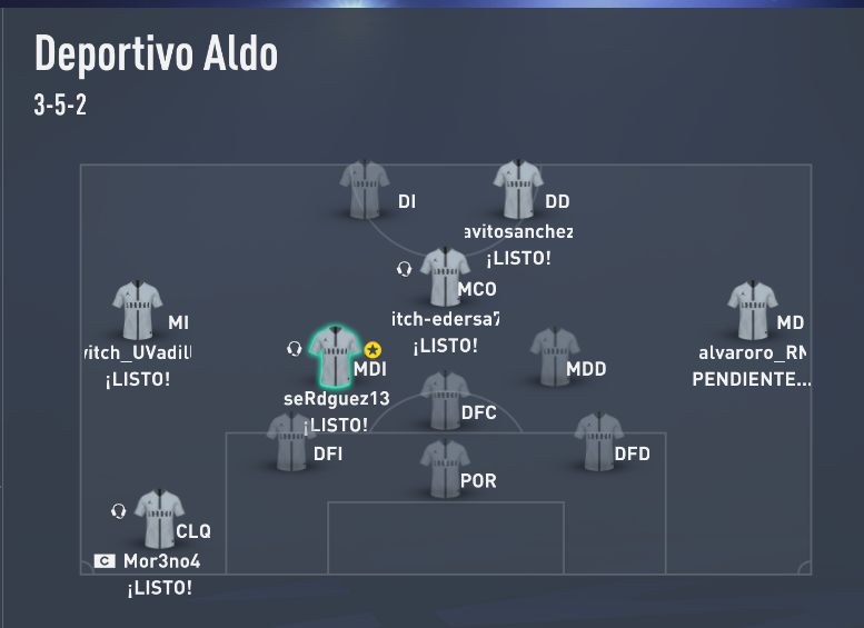 DeportivoAldo's tweet photo. Hoy jugamos, esta es nuestra alineación #RoadtoSegunda como el @Alaves https://t.co/3E9XNaIajq