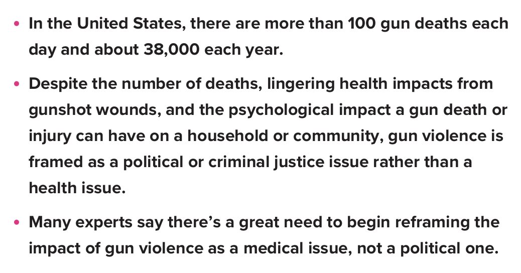 AliRaja_MD's tweet photo. Why Addressing #GunViolence as a Health Crisis Is Crucial for Change
https://t.co/Uekp2OyLCu
@Healthline https://t.co/psqmywUWAV