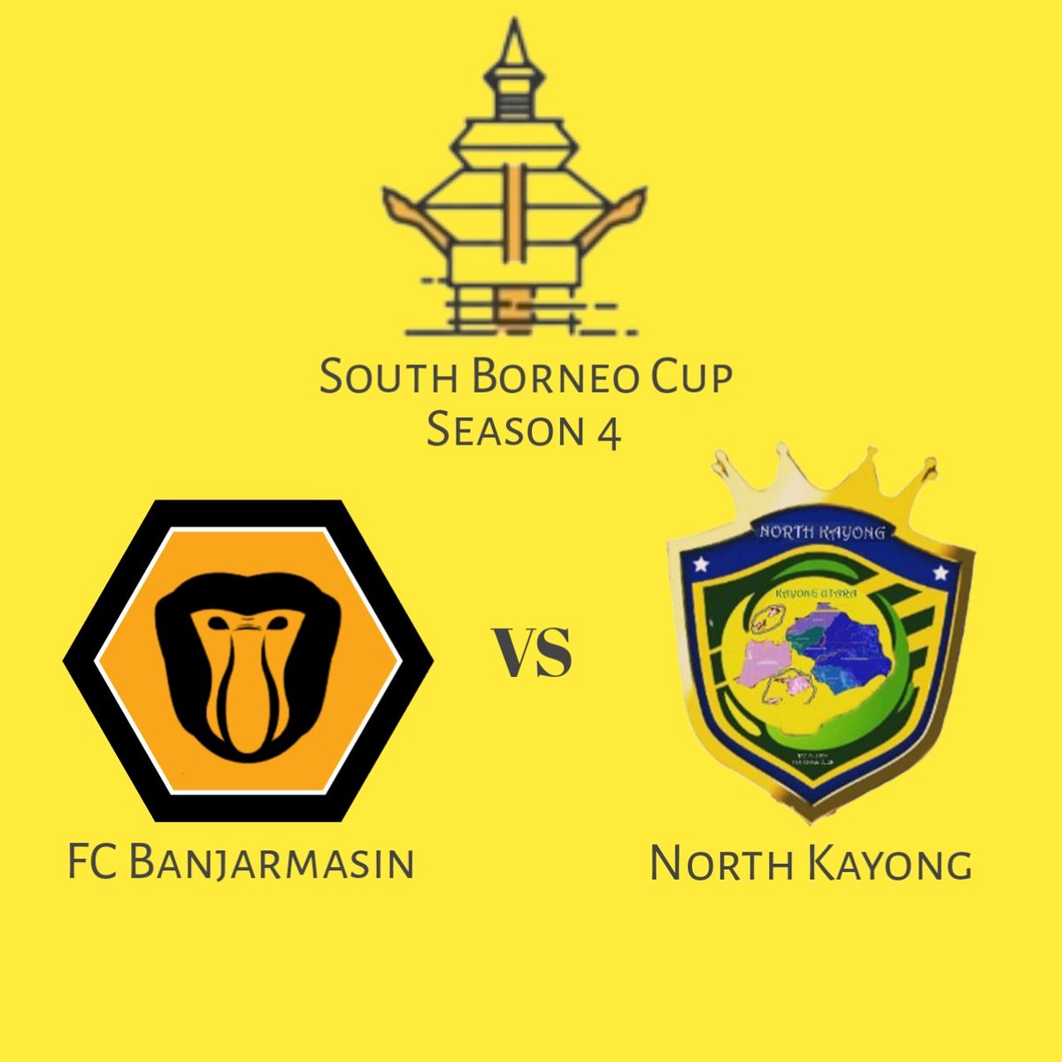 SouthBorneoCup's tweet photo. SOUTH BORNEO CUP S4
FC BANJARMASIN VS NORTH KAYONG
Pertandingan akan dilakukan 2 match Home Away,
Note : Stadion yang digunakan
Match 1, Banjar internasional stadion
Match 2, Pemuda Kayong's Stadium
@FC_Banjarmasin @northkayong
#southborneocups4 #Banjarmasin #Kayong https://t.co/h7XnE1SF0y