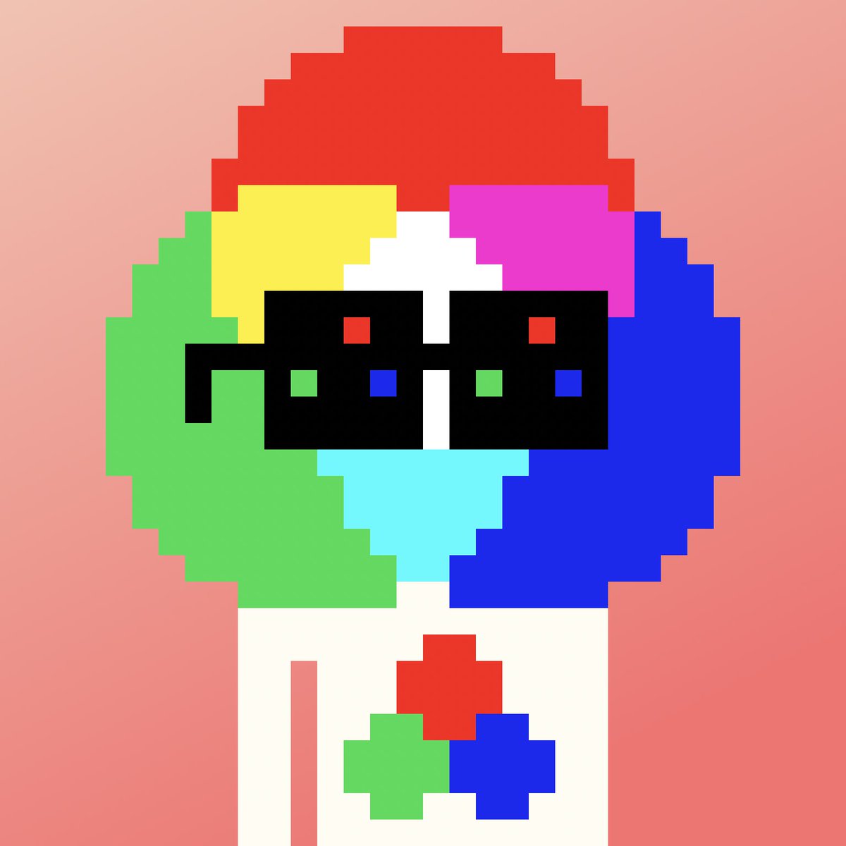 Having fun designing clean Nouns in the ⁦<a href="/nounsdao/">Nouns.eth</a>⁩ app. Say hello to RGB!

May the rng gods bless you with creation one day