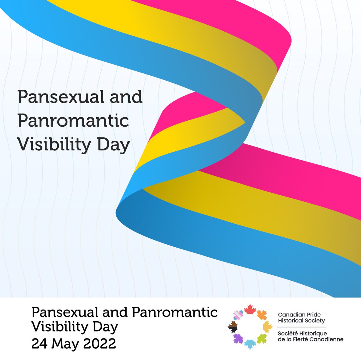 CanPrideHistory's tweet photo. May 24th is Pansexual and Panromantic Visibility Day,  a day to to celebrate and recognize those who identify as #pansexual and #panromantic and educate others. 💖💛💙 #pansexualvisibilityday https://t.co/0cZ1G14X6l