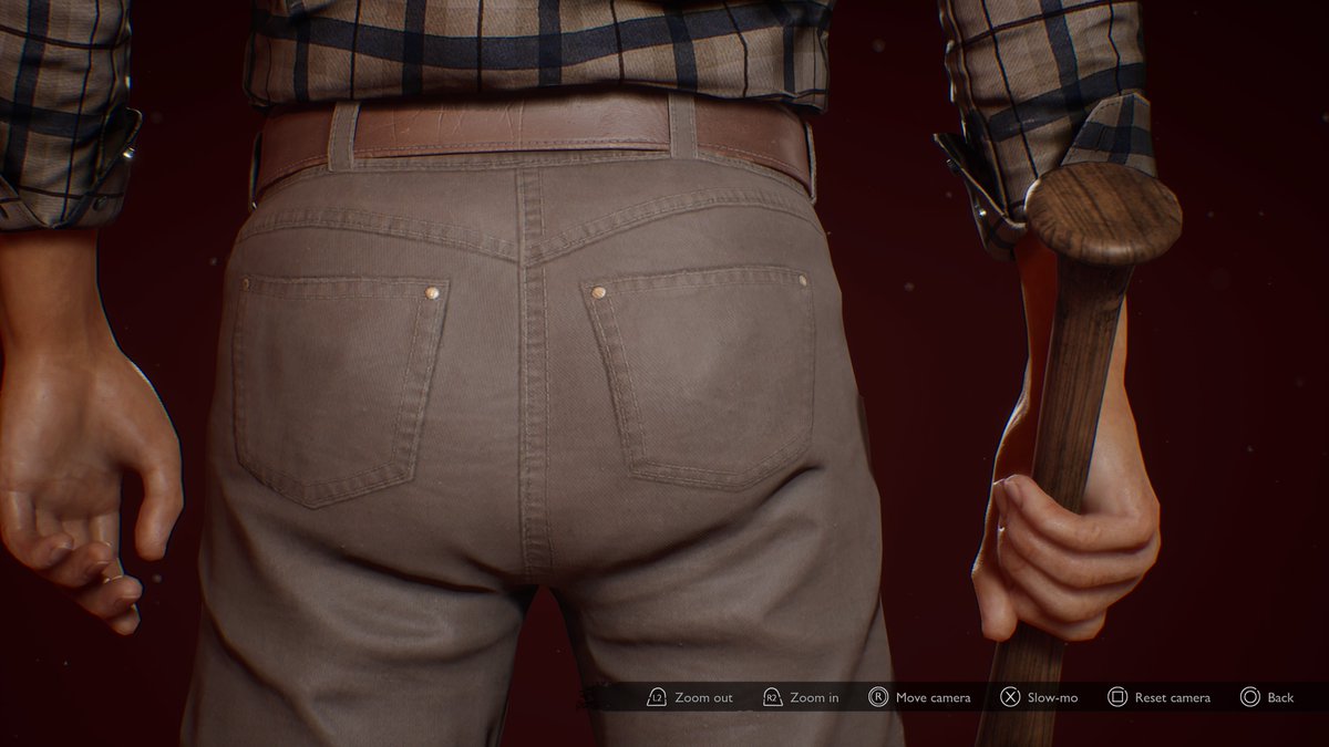 Triforcethief's tweet photo. Scott's Tush that gives him his power thrust lol... Just needed this pic off ps5 

#PS5Share, #EvilDeadTheGame https://t.co/cI0vFhjvg8