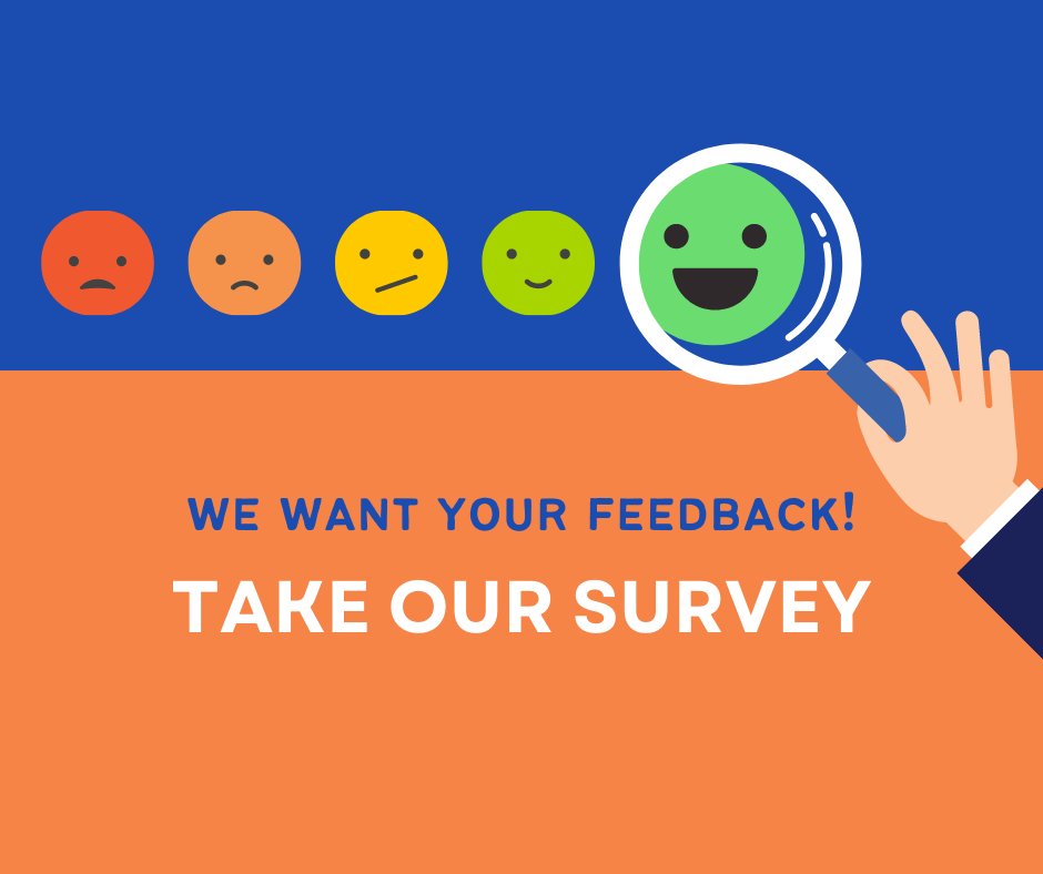 The best way for us to improve is to hear from you!

Check out our link below to take a quick survey.

l8r.it/Wxol