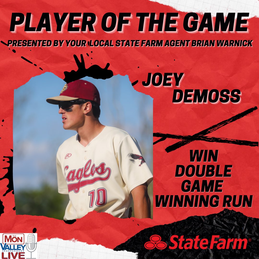 Rocco brought home DeMoss in the bottom of the 7th last night to give him the and Serra Catholic the win yesterday.