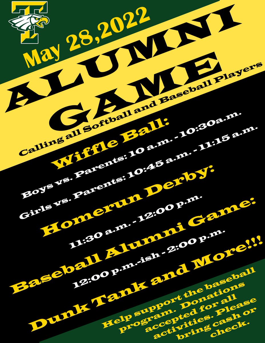 CoachRaRa's tweet image. Baseball/Softball Alumni game