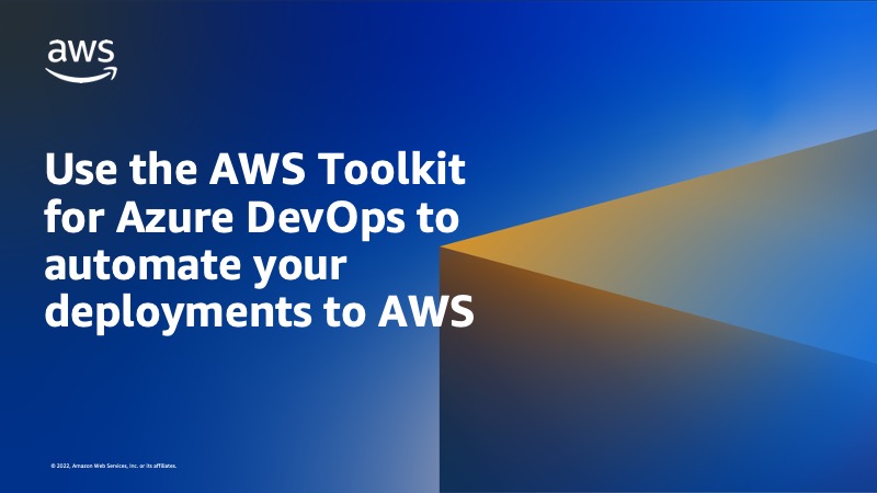 Use the AWS Toolkit for Azure DevOps to automate your deployments to AWS dlvr.it/SR0LY4