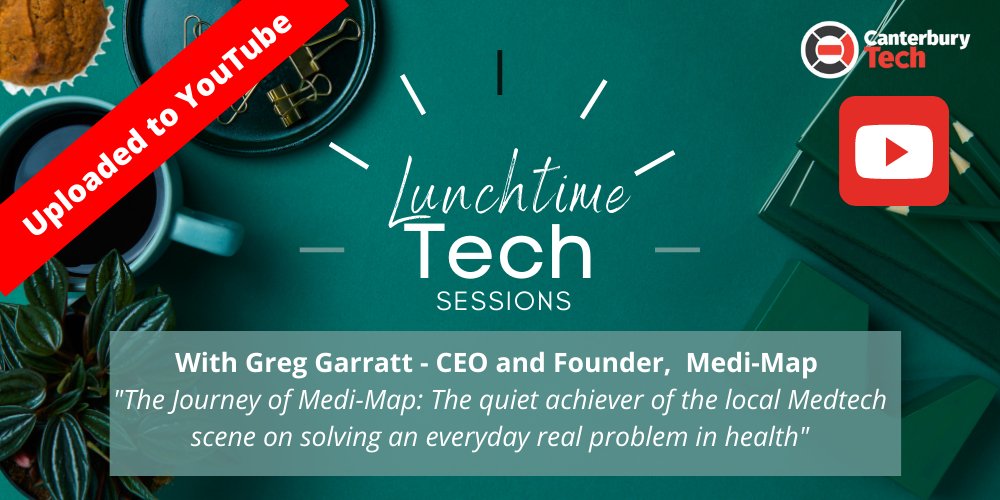 Did you miss our Lunchtime Tech Session with Greg Garratt of Medi-Map  yesterday?  Don't panic  - it is now uploaded to our YouTube channel🤩! Here:  loom.ly/2E0lqFM
