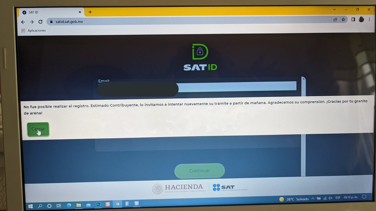 gierso's tweet image. Oigan @SATMX estamos tratando de renovar la Fiel por medio de #SatID por qué lleva menos de un año que expiró pero van varios días que dice la siguente leyenda y no se arregla al día siguente
Hay algún problema en el sistema? Por qué siempre es el mismo error 
#AYUDA #SATMX