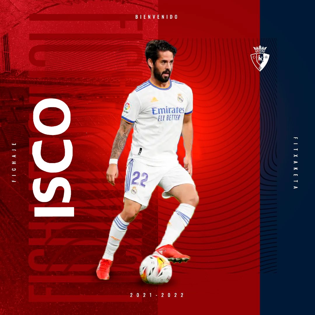 CoronelRojillo's tweet photo. COMUNICADO OFICIAL | Francisco Alarcón "Isco" ficha por #Osasuna hasta 2024.

#BienvenidoIsco #OngiEtorriIsco #WelcomeIsco

▶️ https://t.co/8hMAQsdlIC https://t.co/GhHEkKqIpd