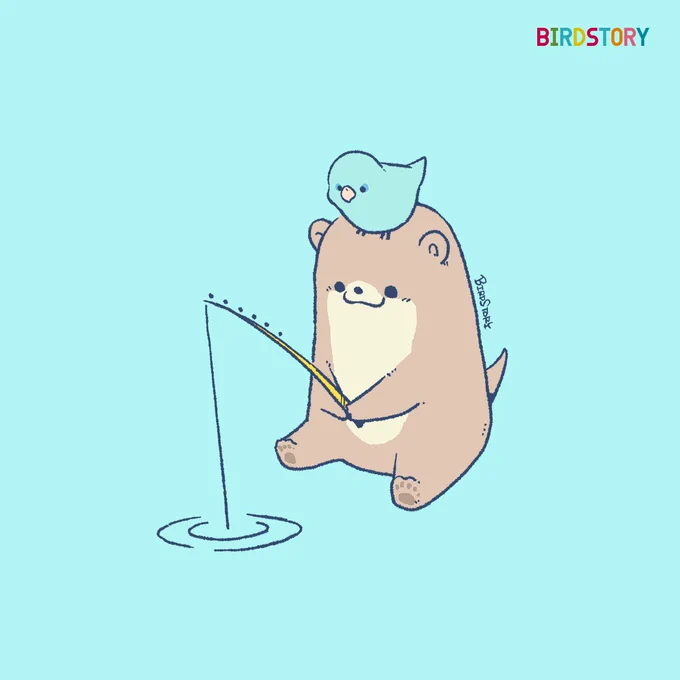 おはようございます。
本日は5月25日、世界カワウソの日とのことです🐣
#BIRDSTORY 
#カワウソ #マメルリハ 