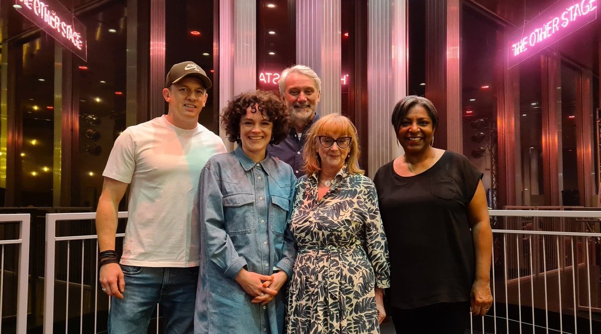 QueensTheatreH's tweet photo. #MaggieMay is officially open in Hornchurch! This is such a brilliantly written play by @FrancesPoet with a super talented cast and great direction from @jemimalevick. There's only 6 opportunities left to catch this show! Book now: https://t.co/kZZ2FHp46D https://t.co/chowYtzqTy