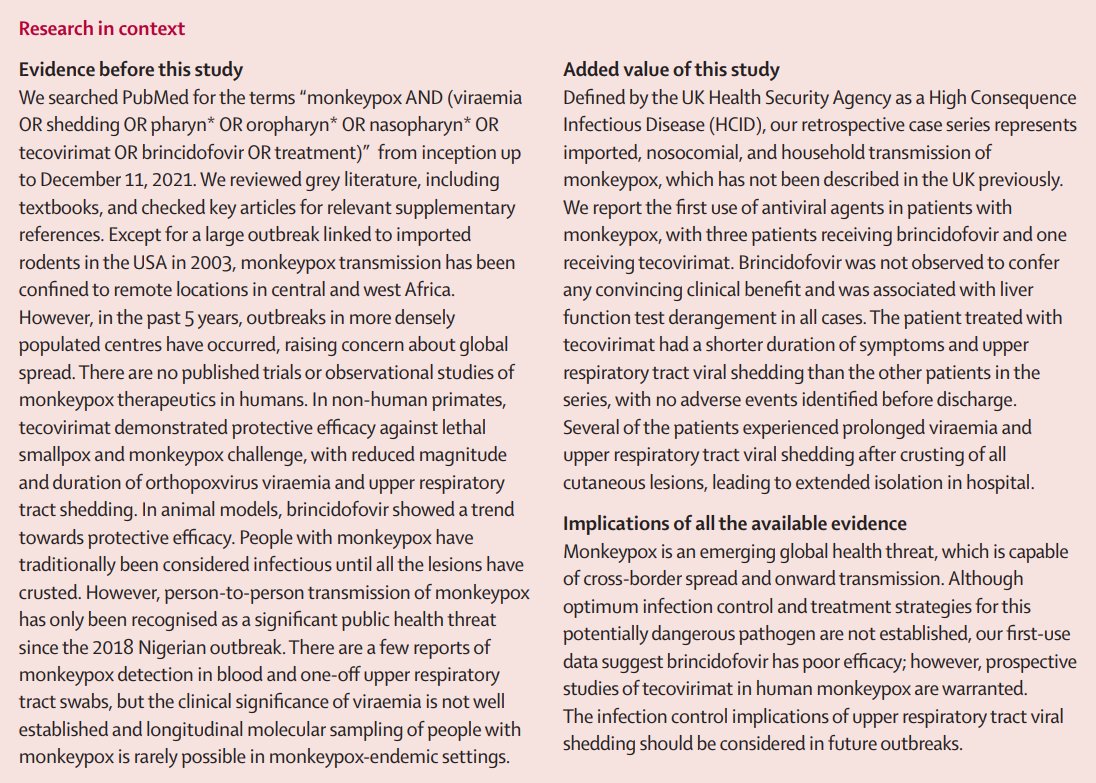 Twitterএ The Lancet "NEW—Study reports first use of antivirals in