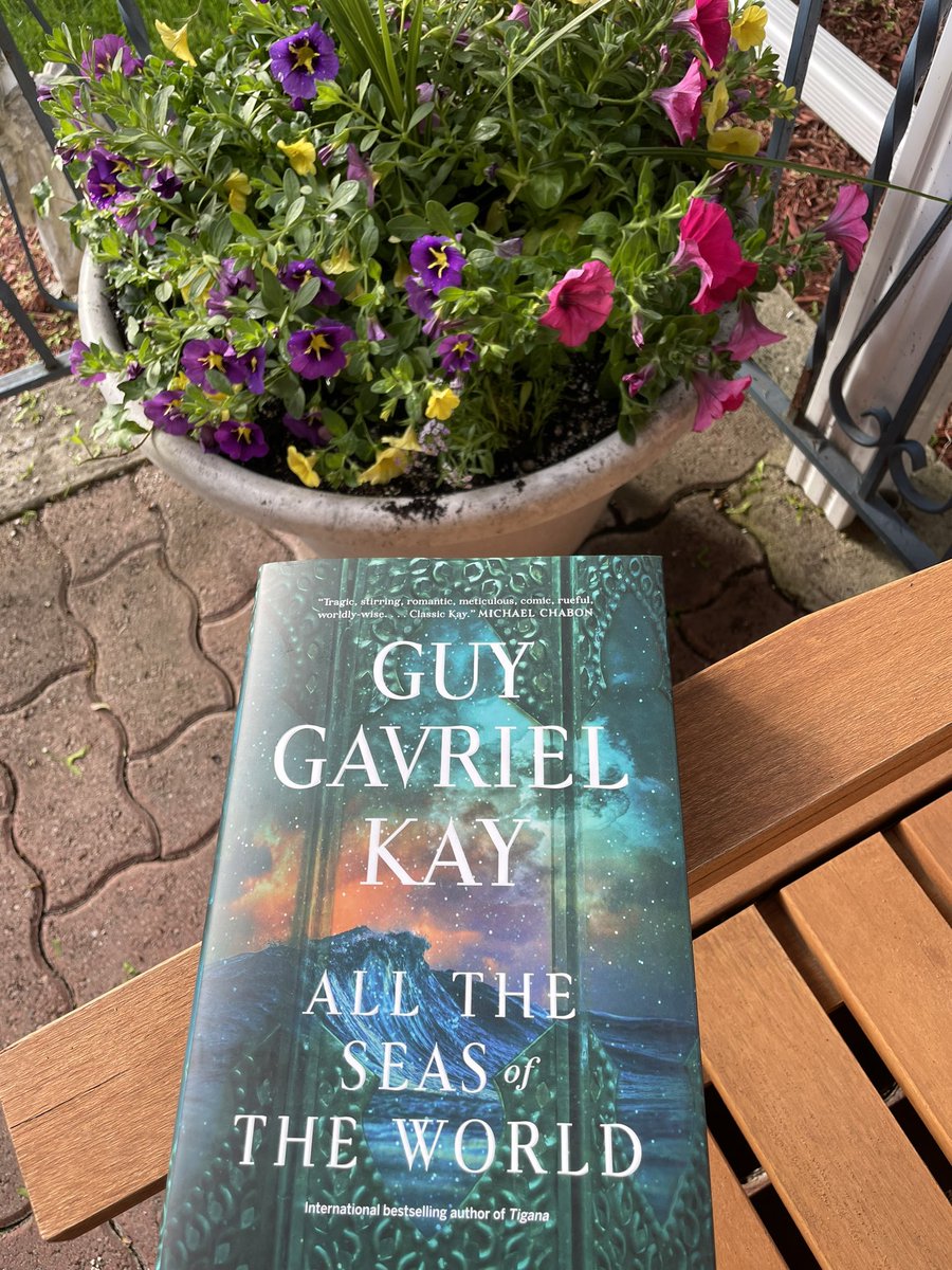 Andr3aE's tweet photo. Nothing quite like the excitement of a new novel by @guygavrielkay   #bestwaytotravel https://t.co/GMySpUSzt7