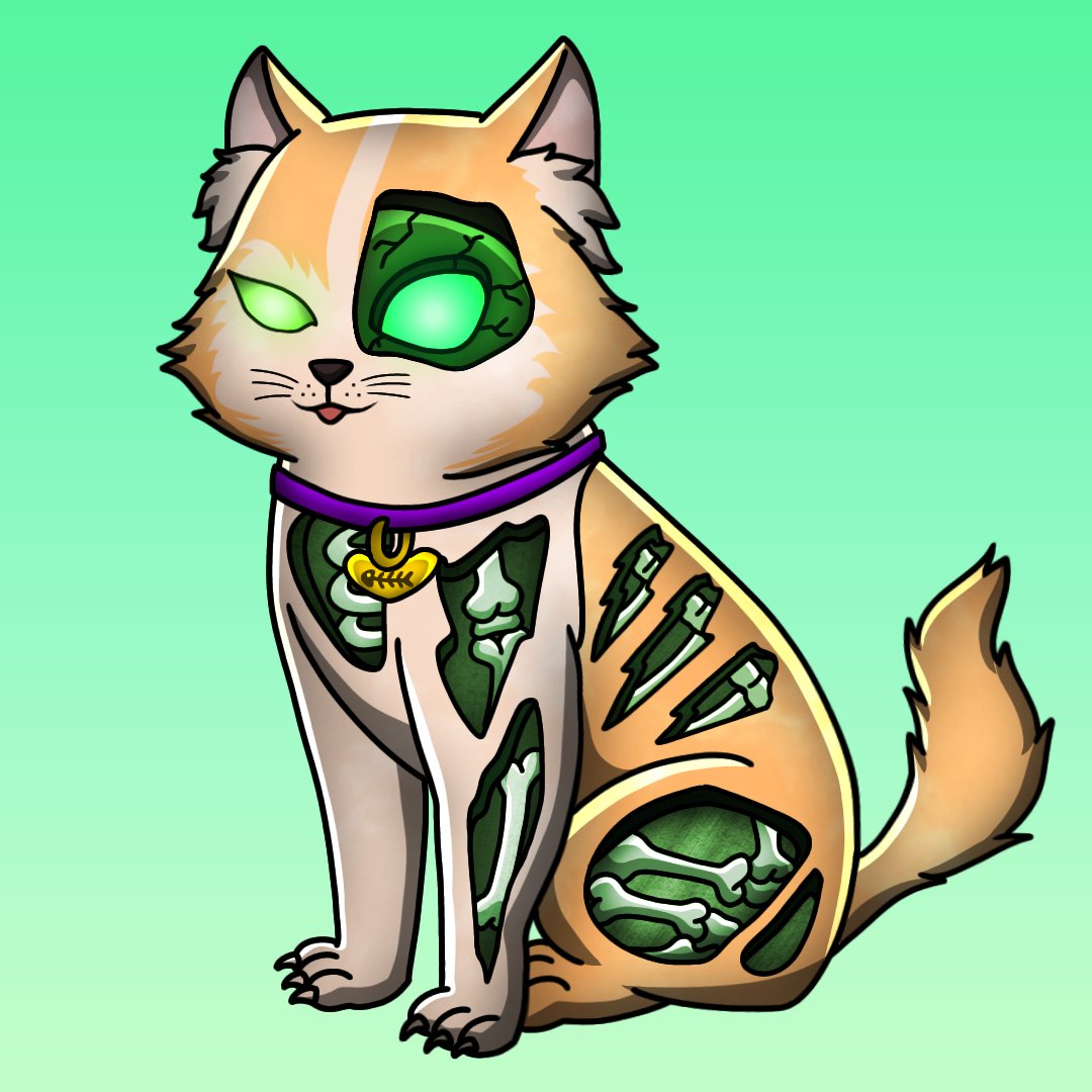 ZOMNFT's tweet photo. We're not holding back on the pet collection, here's a sneak peek 👀🐱

What do you think? 

💜 &amp; RT for more sneak peeks 💎
We've been going crazy on the design aspect 🧟

#NFT #NFTs #NFTCommunity #NFTGiveaway https://t.co/gvPCEkwZGC