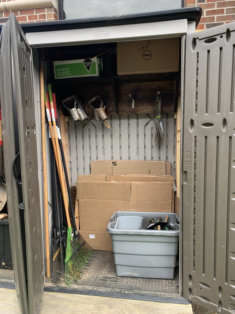 Who got new shelves in the shed today thanks to the National Tech Honor Society? WE DID! Thanks to Mr. Ianne, <a href="/MsPTechnology1/">Mrs. Palmese</a>, and Mr. Pat in Maintenance for installing it. What a difference! <a href="/HowittMS/">HMS Dalers</a> @DrMcGillCa <a href="/VarneetKaurJ/">varneet kaur</a> <a href="/CaracappaSenora/">Patricia Caracappa</a>