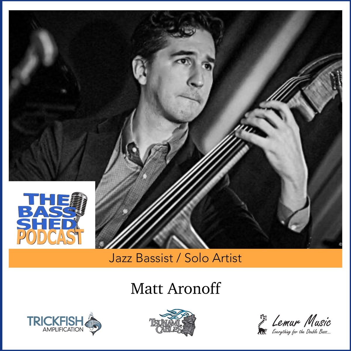 This week on the podcast is NY #jazz #doublebassist MATT ARONOFF. 

Known for being, “greatly sensitive, with huge ears and a feel for accompaniment (All About Jazz),” <a href="/AllAboutJazz/">All About Jazz</a>  

Subscribe to the show wherever you get #podcasts.