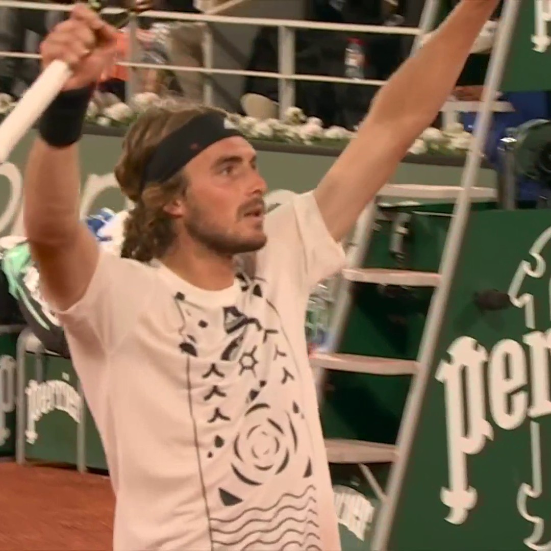 Eurosport on Twitter "Game, set and 𝐦𝐚𝐭𝐜𝐡 Stefanos Tsitsipas completes
