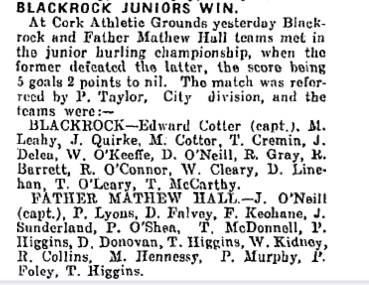 Cork Hurling History 🔴⚪️ on Twitter "In the OfficialCorkGAA Junior