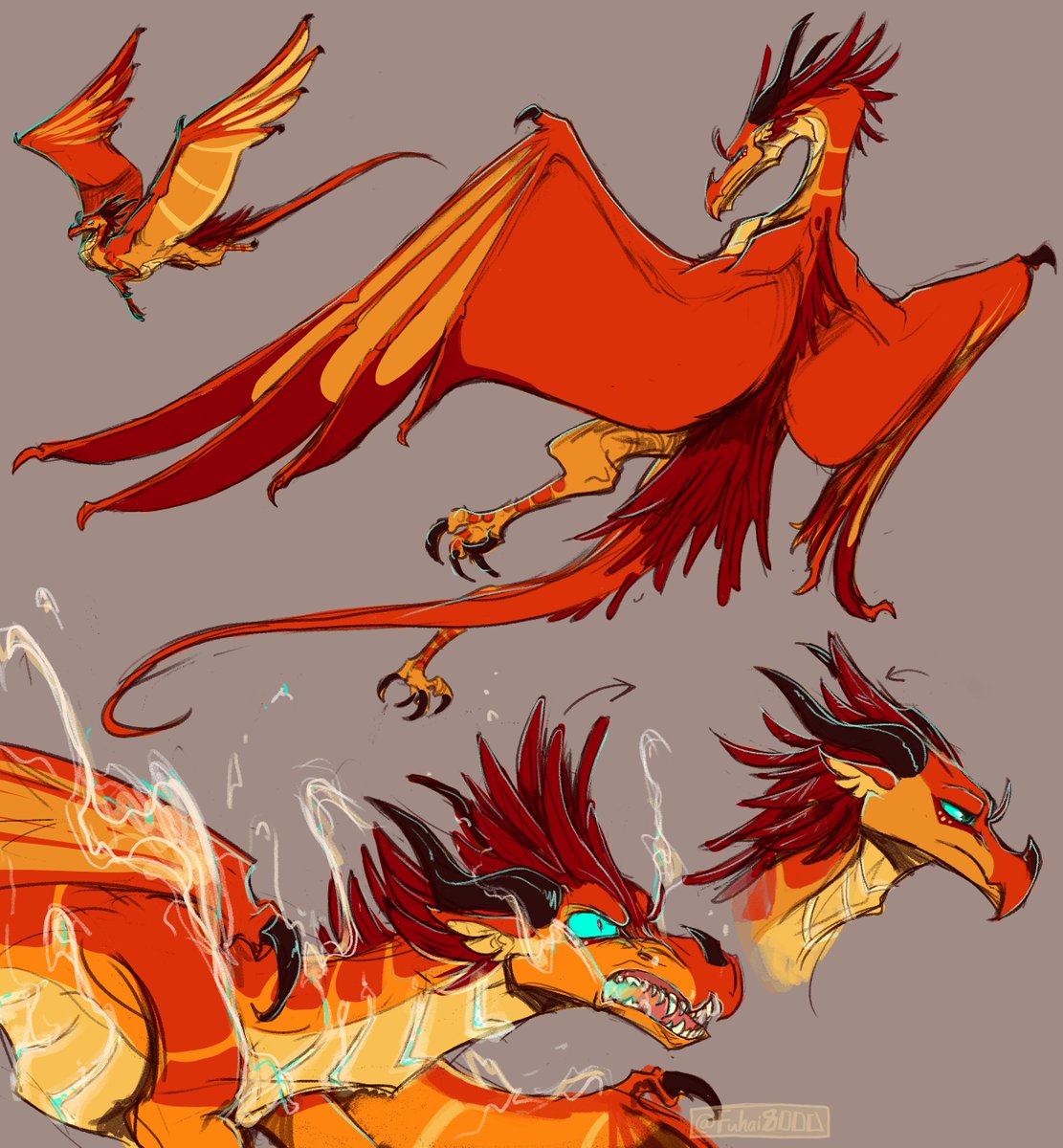 RT @fuhai8000: Took a shot at designing my favorite Wings of Fire character, Peril! https://t.co/NKjfx3WKO0