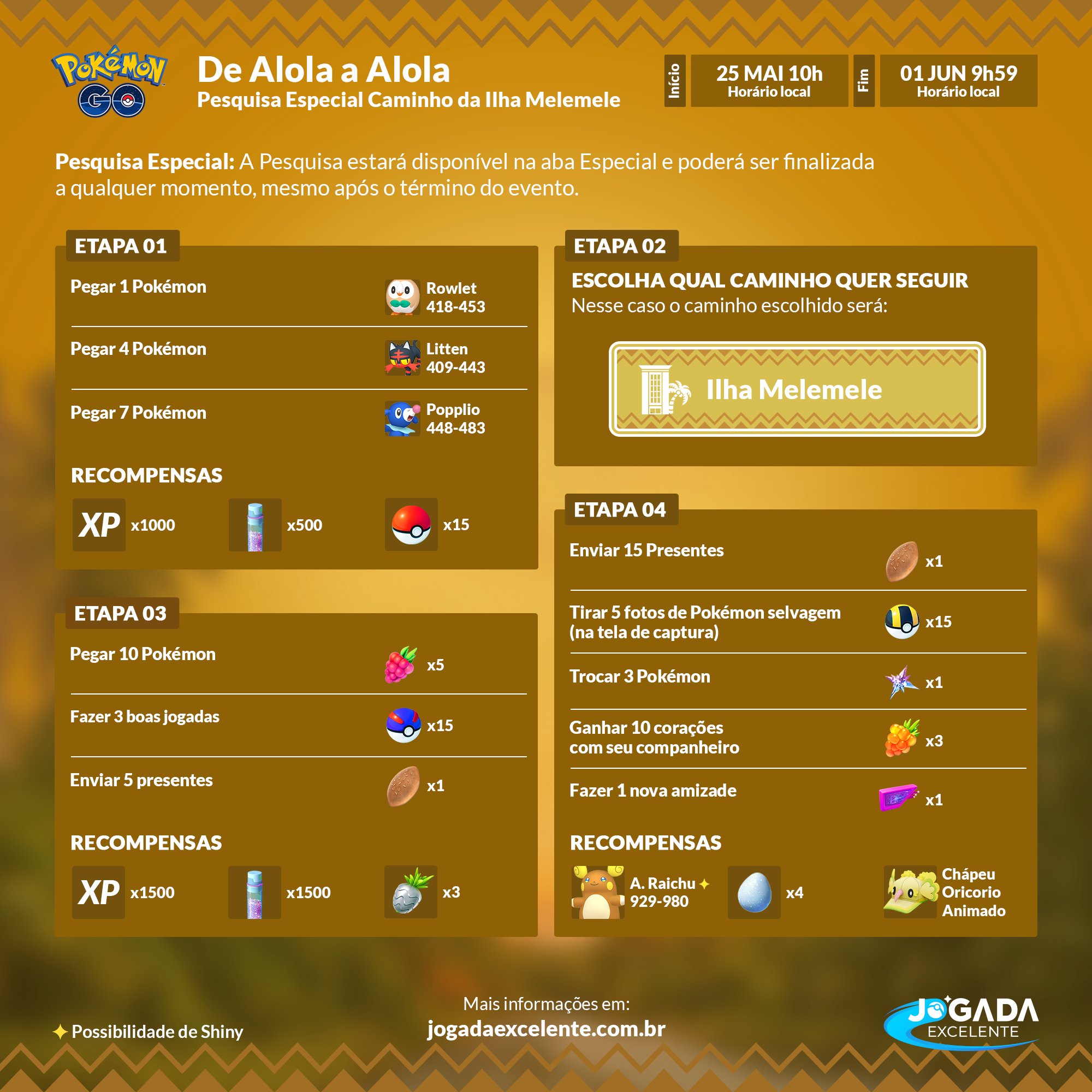 Jogada Excelente - GO Beyond: Kalos está chegando no Pokémon GO! ⠀⠀⠀⠀ A  partir de 02/12, Pokémon originalmente descobertos na região de Kalos  poderão ser encontrados no Pokémon GO. ⠀⠀⠀⠀ Haverá um