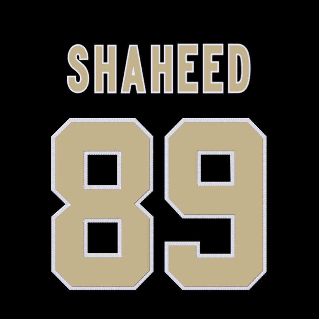 New Orleans Saints WR Rashid Shaheed (@RashidShaheed) is wearing number 89. #Saints