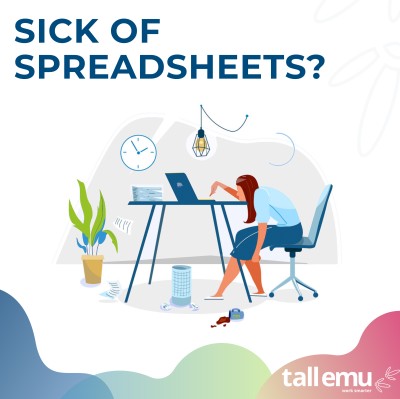 Managing leads &amp; opportunities, price lists, stock levels, commissons, landed cost calculations, todo lists..

If you are doing any of the above in excel you need Tall Emu. tallemucrm.com/14-days-free-c…