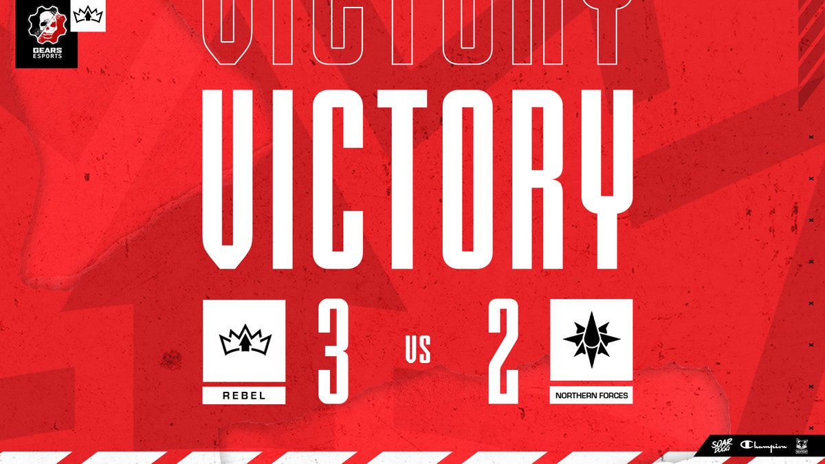 🚨 Rebel Gears Victory 🚨

After a back and forth battle it came down to a map 5 victory to secure a 3-2 win over <a href="/NorthernForces/">North</a>. It brings out Pro League Record to 2-1. #TheRBLN #WeRebel #RebelGears