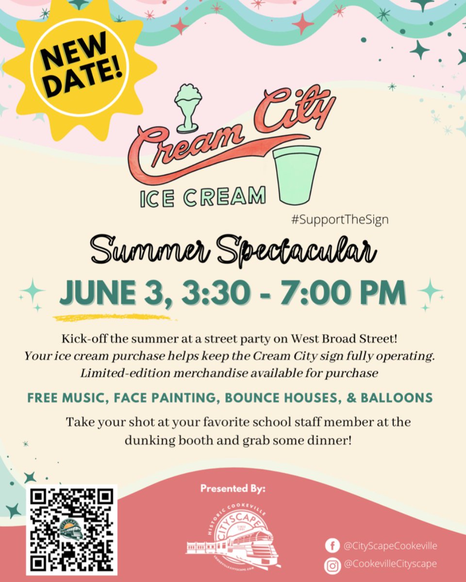NEW DATE!! 
Due to expected thunderstorms and rain, the Cream City Ice Cream Summer Spectacular event has been rescheduled for Friday, June 3! 

PCSS is excited to jump into summer with this fun event, and we hope to see our students, family and community go out for a great time!