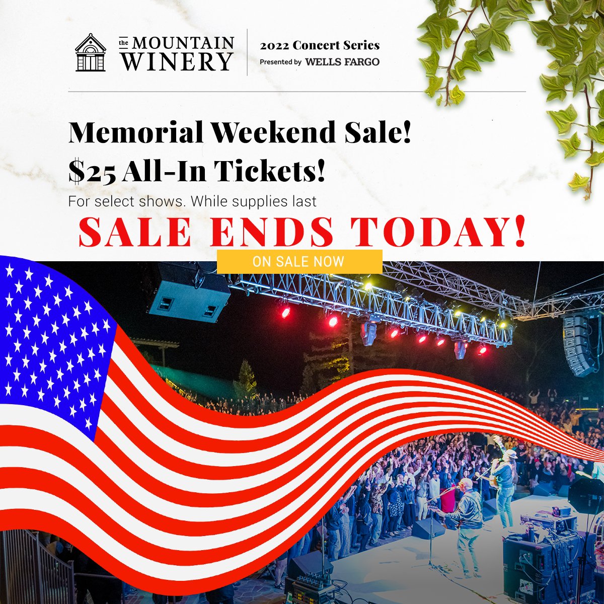 Memorial Sale ends TODAY! 

[insert link here]