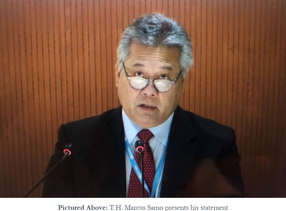 FSMPIO's tweet photo. Secretary Marcus Samo Represents Health Ministers from Pacific Island Countries at 75th World Health Assembly in Geneva: https://t.co/VXxgk911QO https://t.co/gIEbXWqQnD