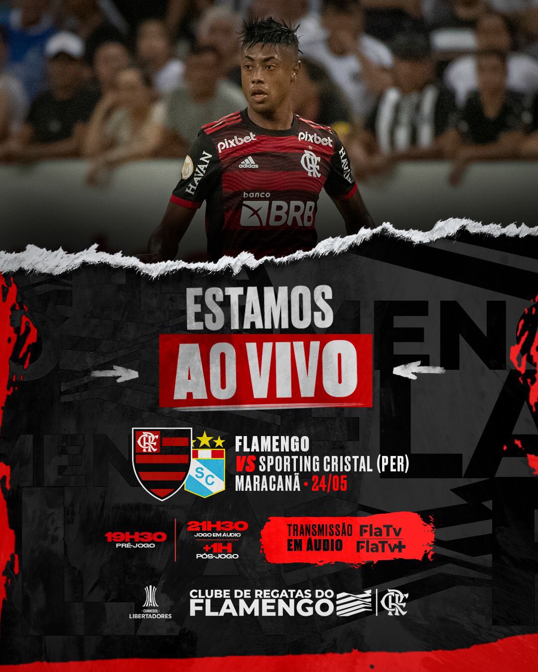 Flamengo on X: Estamos ao vivo! Vem com a FlaTV e a FlaTV+! #TOLxFLA  #VamosFlamengo  / X