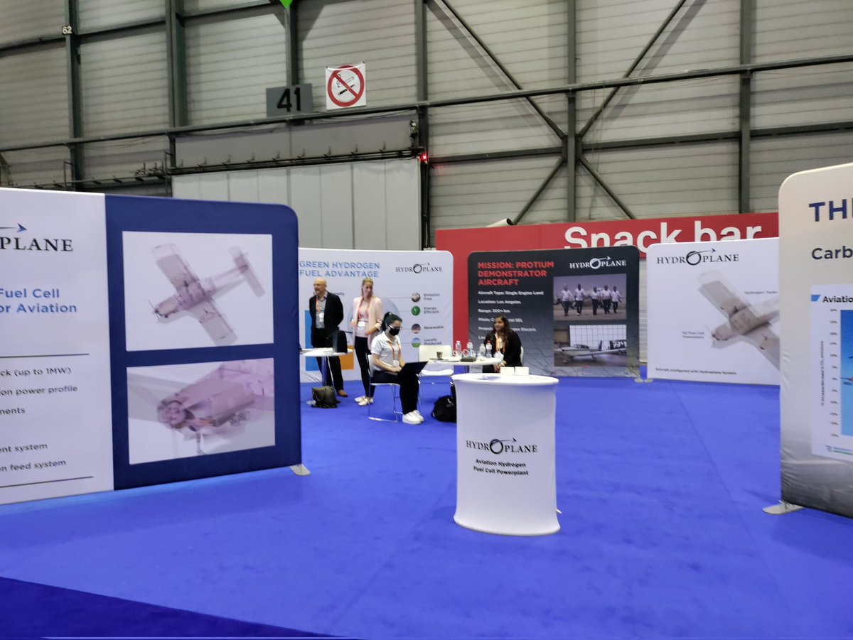 HydroplaneAero's tweet photo. #EBACE22 @ebaa @ebace day 2 complete! Come check it out our booth IZ-08 and learn all about #HydrogenAviation #GreenHydrogen @H2Europe @SustDev @SBA_LosAngeles https://t.co/QpR0u0fbwJ