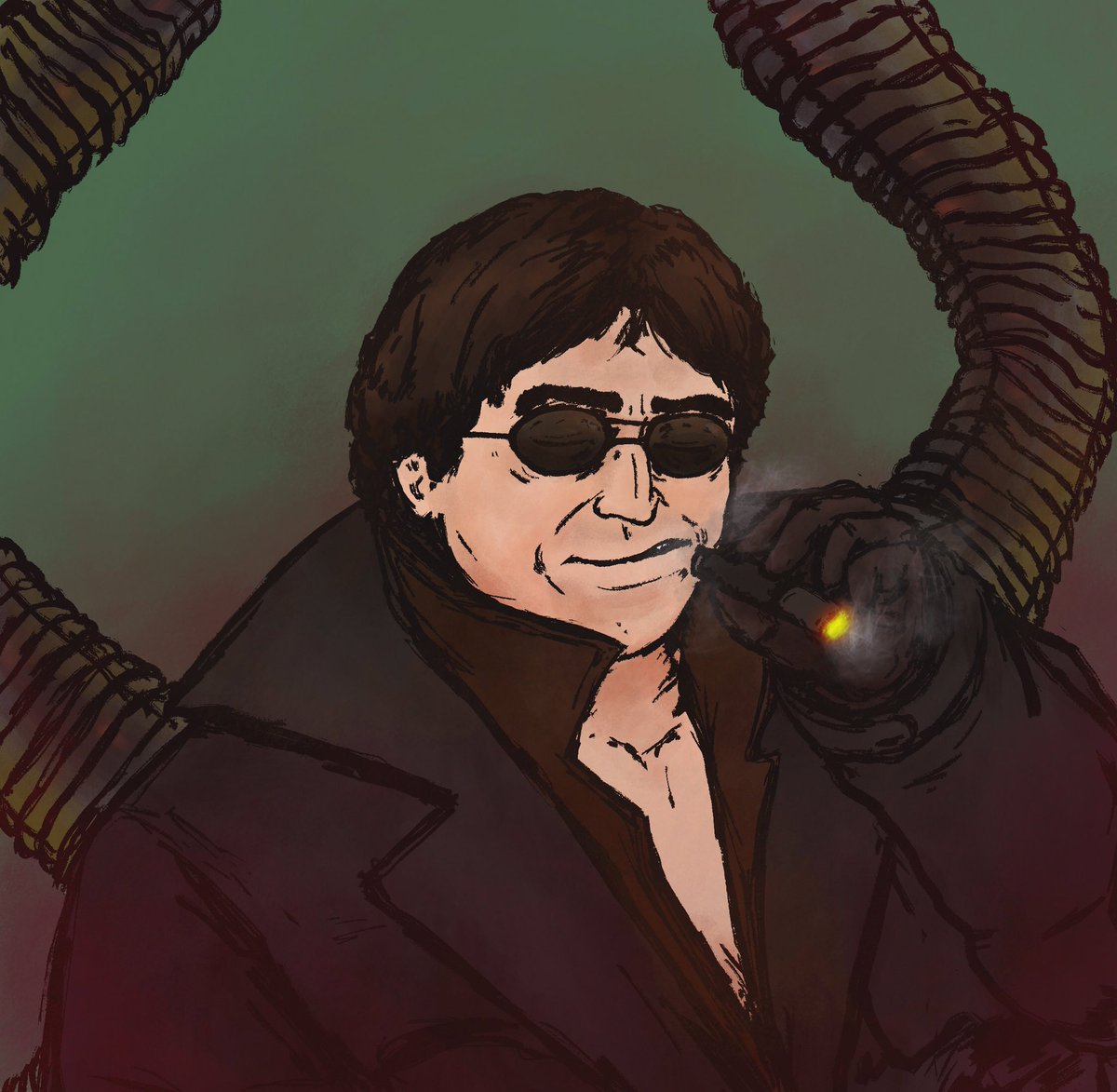 bearforceone3's tweet photo. a doc ock for no specific reason (happy birthday alfred molina) #doctoroctopus #spiderman https://t.co/BmePuMOckA