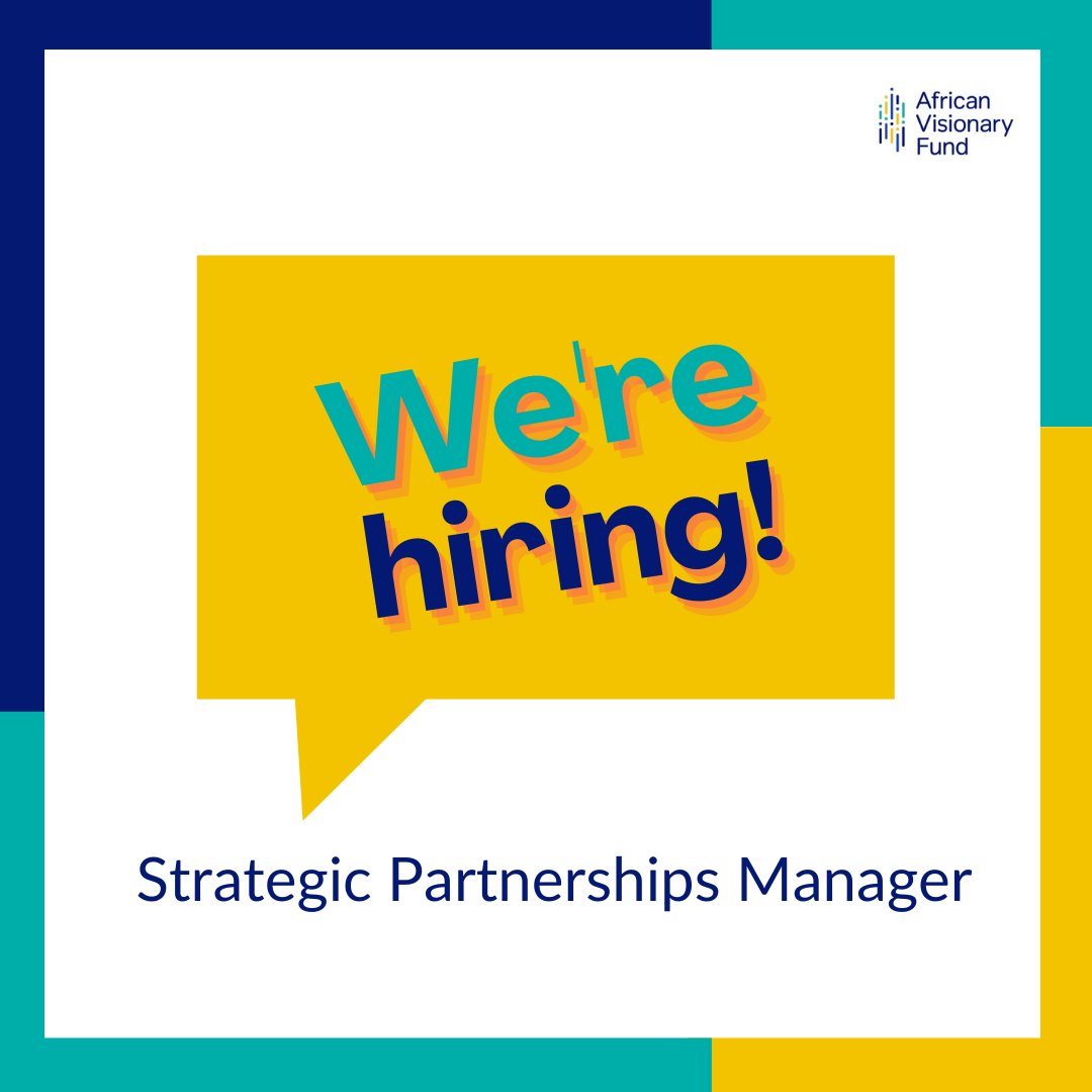 You read that right! AVF is looking for a #remote, US-based, & full-time Strategic Partnerships Manager to keep our #fundraising and #externalrelations ops humming. 

Bonus points if you have experience in sales, partnerships or project management! Apply👇 bit.ly/3a6jlNF