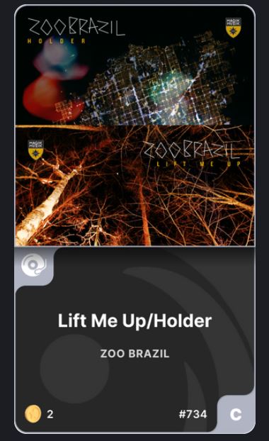 StevenDoann's tweet photo. Discovered @realzoobrazil on RCRDSHP today! Interesting NFT project! @rcrdshp @dapperlabs #MusicNFTs #RCRDSHPxDapper https://t.co/uP80N3sXjw
