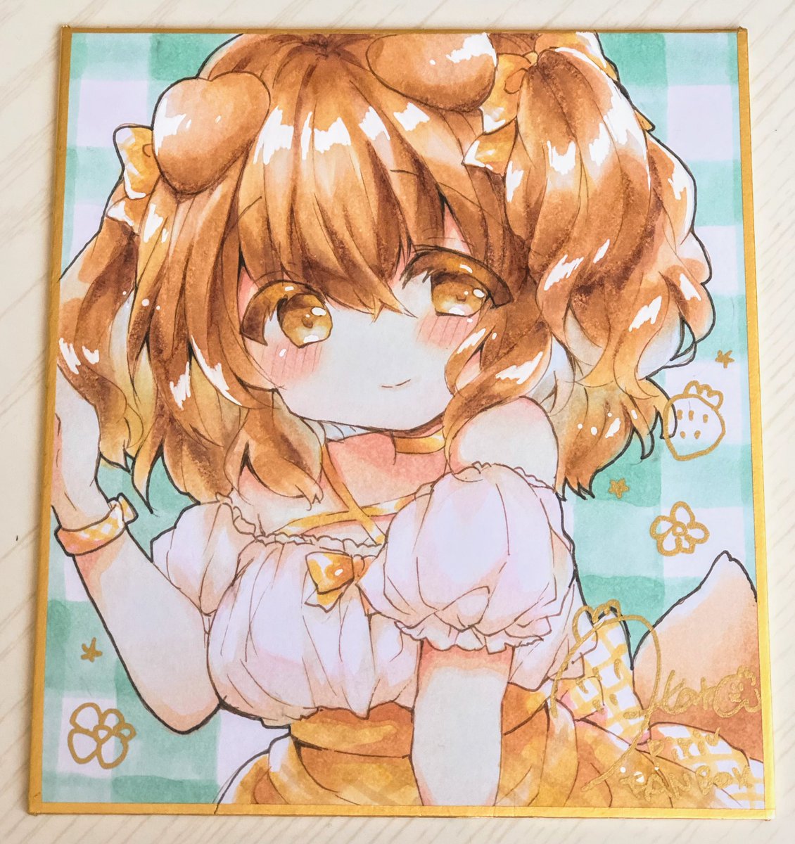 まろんちゃんの色紙もできた!🐶🍋 