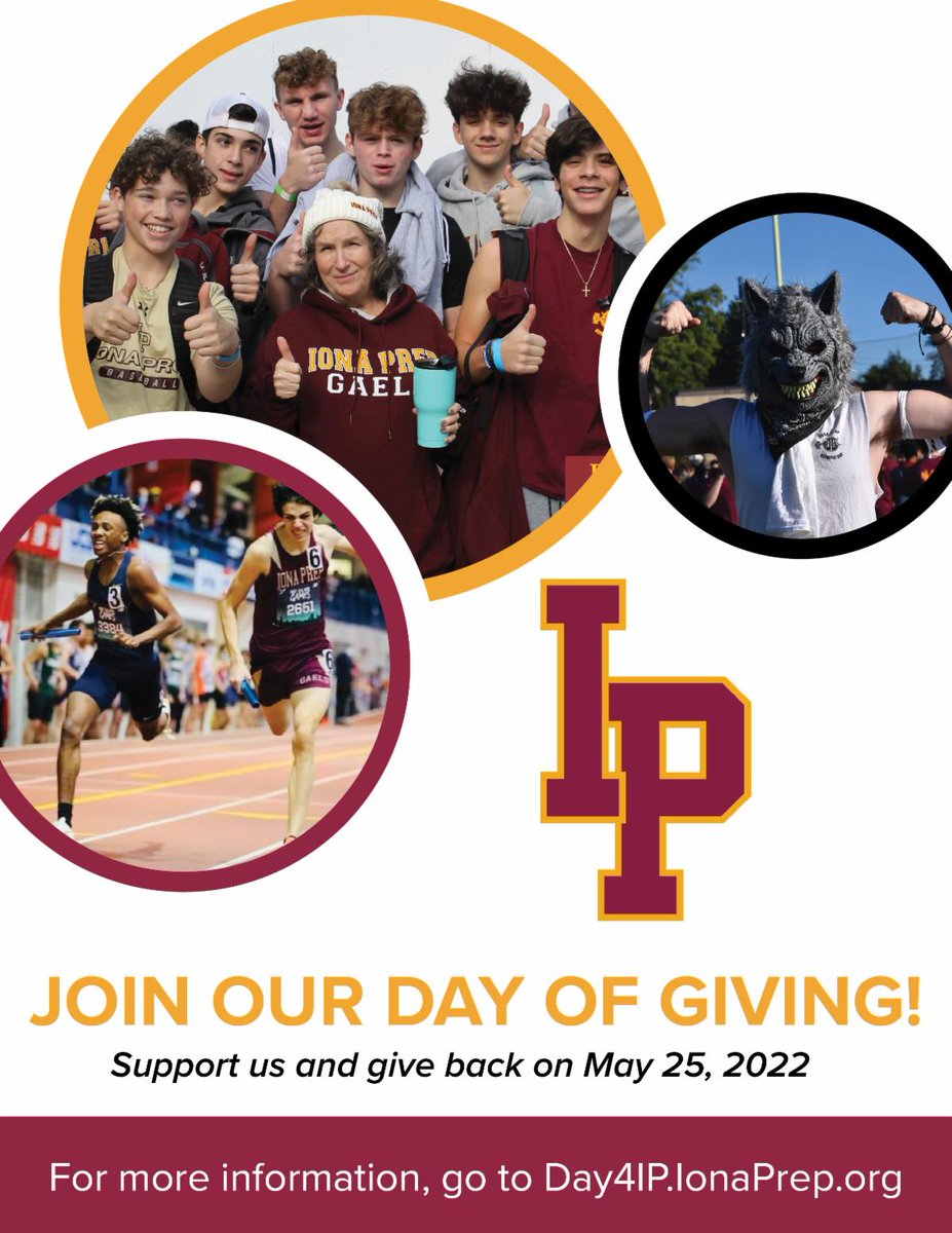 IonaPrep's tweet photo. The #Day4IP is underway and thanks some early generosity, we begin our 24-hour campaign up by more than $2,500. Show your #PrepPride today, give the #ClassOf2022 some love, and help pave the way for future Gaels by ensuring they are #IONAPREPared!
💻:https://t.co/iIgH4L0KqA https://t.co/2auUQoNDI7