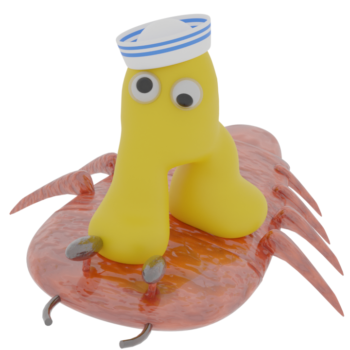 B34CHLife's tweet photo. WIP of 3D Generative Surfman (Kevin?) pfps, riding a 🦞 from @10b57e6da0. This dude needs clothes, textures and animation. Exclusively for B34CH NFT holders. https://t.co/aAIxZef9SO