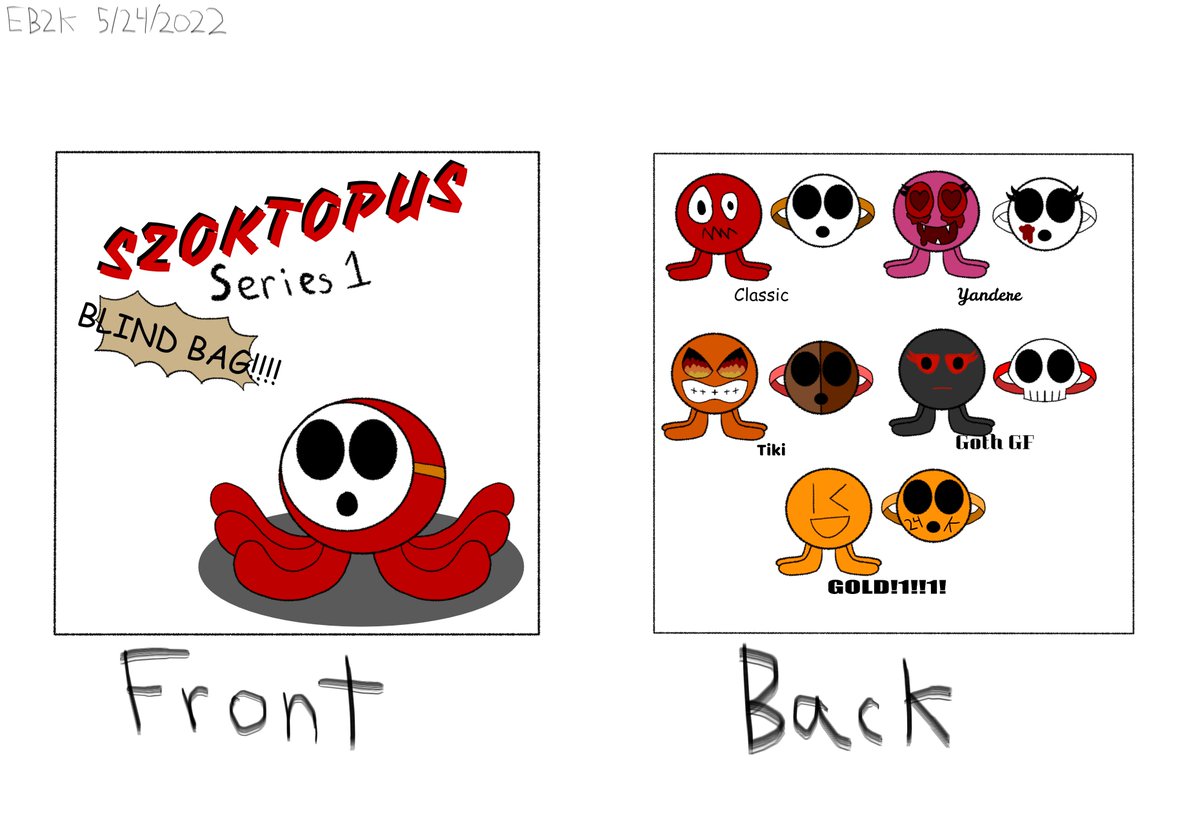 Eb2kM's tweet image. Inspired by @itemlabel&apos;s OuiOui and MunMun Blindbag Plushes, comes Szoktopus! 1 in 41 chance of getting gold, 10 in 41 for getting the other 4 variants. Comes with a removable mask. Which one would you love to get?