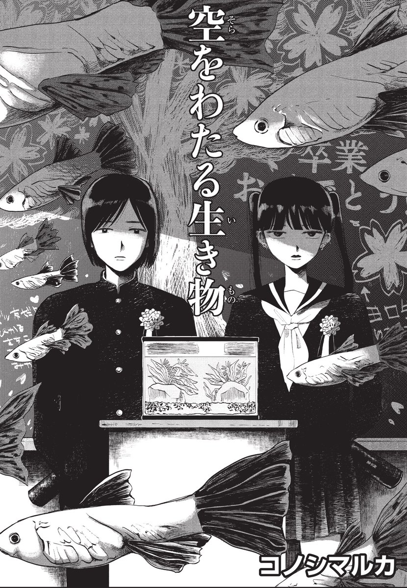 本日25日(水)発売の週刊少年サンデーに、読切掲載しています!
『空をわたる生き物』

サンデーうぇぶりでも無料で読めますので、ぜひお手に取ってみてください。 