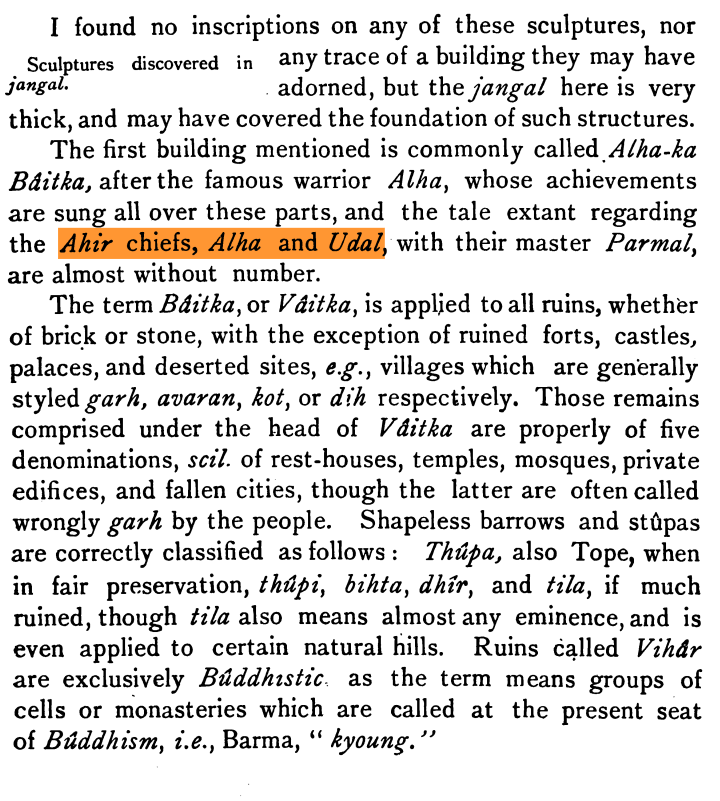 ydv_samrajya's tweet photo. It has been written by the Archeological Survey of India that Veer Alha and Udal were Ahir chiefs.

We have many such evidences.
#VeerAhirAlhaJayanti https://t.co/3YMjOS19Em