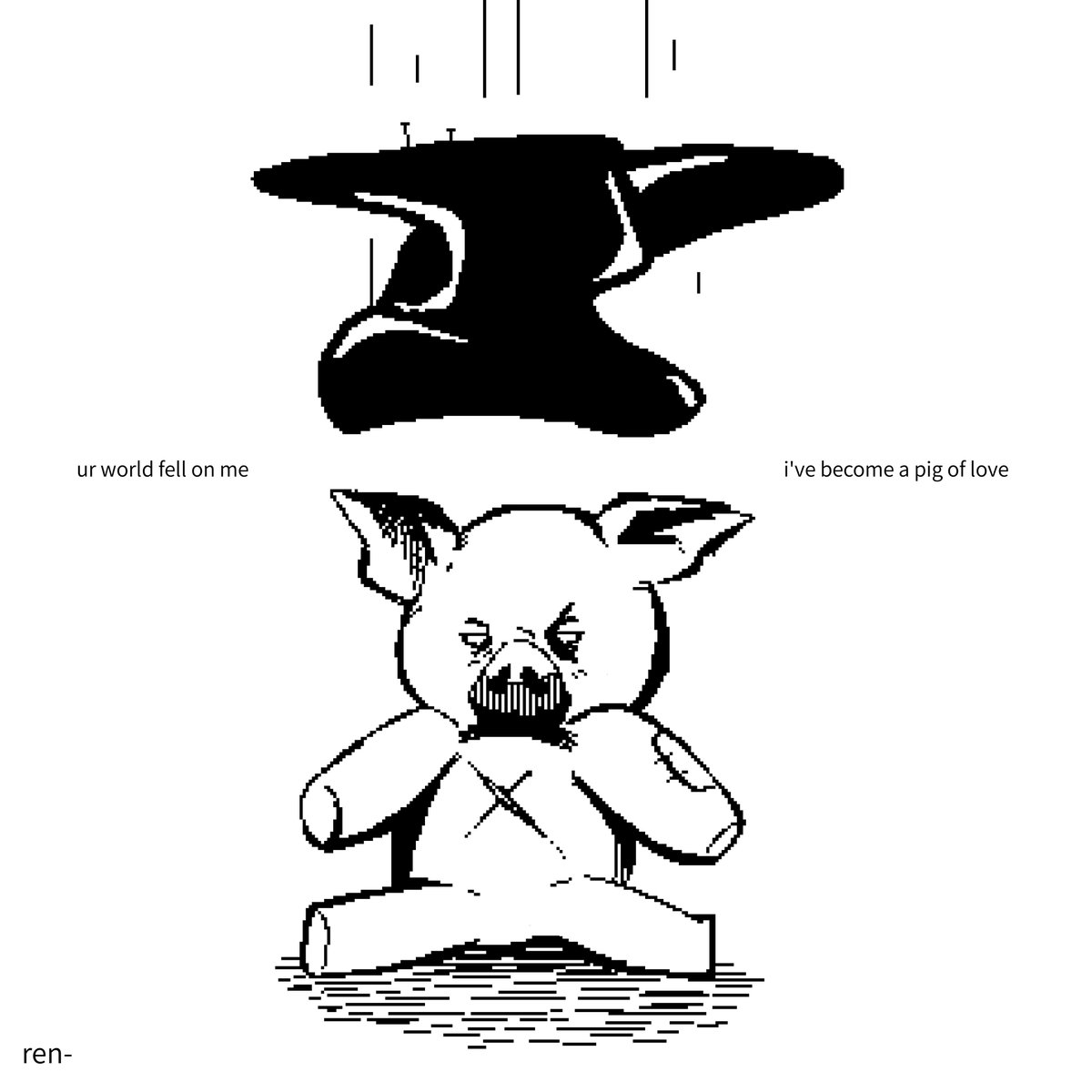 LemonArt14's tweet photo. Ren-

ig: @ninenren 

#sad #pixel #drawshit #shit #pig #melancholia #melancolia #caida #dibujos #pixelart #pixelartist #pixelpixel #bnw #tristeza #triste #crying #feels https://t.co/LWbKlNvNdS