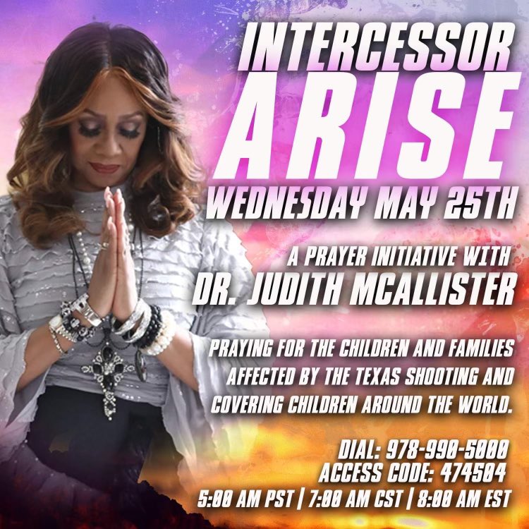 JESUS WE NEED YOU!! I am absolutely heartbroken to hear of the tragedies at Robb Elementary School in Uvalde, TX. The senseless killing needs to stop! 
Join me tomorrow morning as we pray for the children and families impacted as well as children around the world!
#PrayForTexas