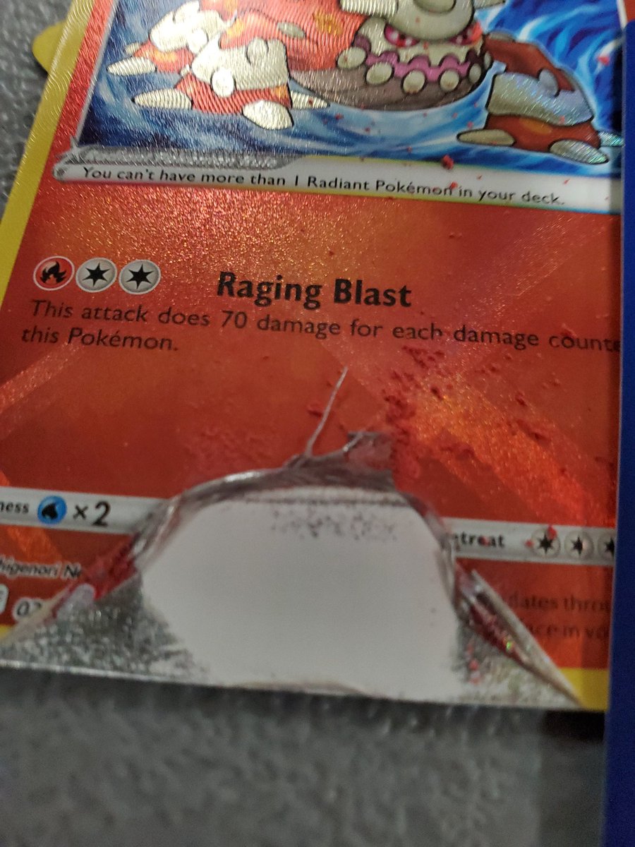 TCGiant's tweet photo. Twitter peeps! Help me help you! Retweet and comment boost the hell out of this! @Pokemon do better! This quality control is horrible! These two Astral radiance boxes have so many destroyed cards! https://t.co/llRVEiEojw