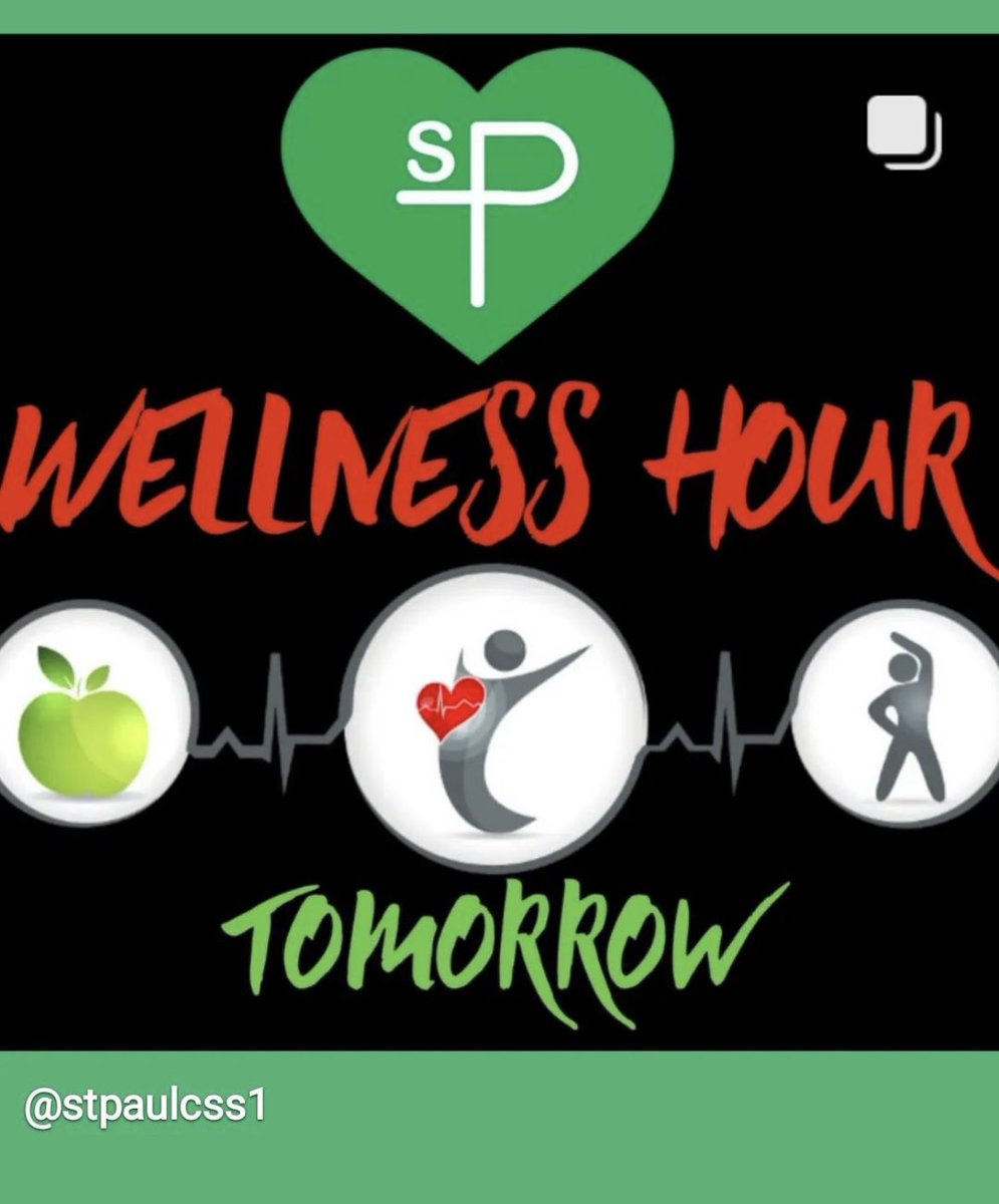 StPaulCSS1's tweet photo. #WellnessHour @StPaulCSS1 https://t.co/nEIrITrOpY